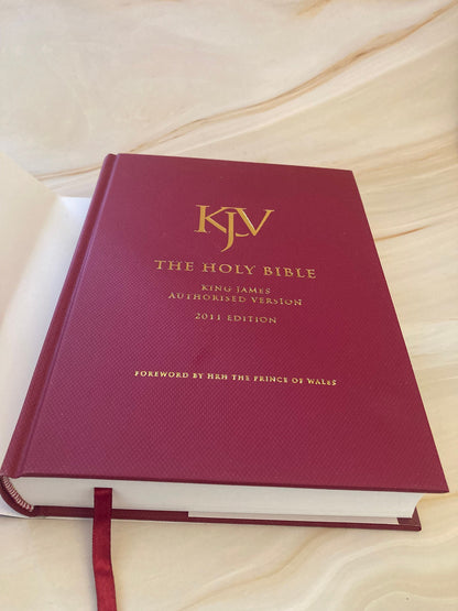 KJV Holy Bible – Prince of Wales Edition – Red Hardback – King James Version - Ref X83
