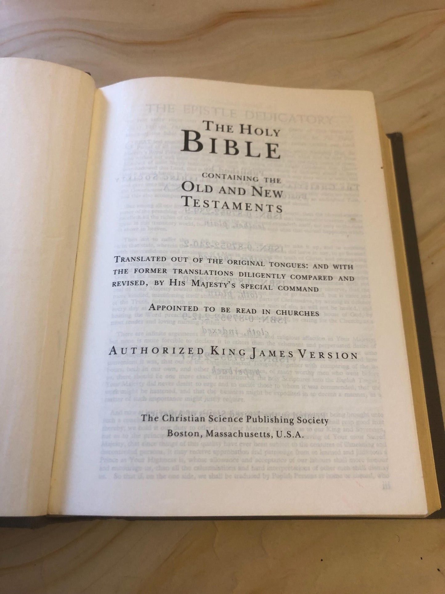 KJV Holy Bible Vintage Style Christian Gift King James Bible Small Bible Classic Bible - Ref x427
