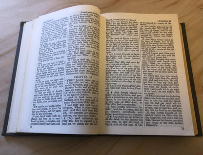 KJV Holy Bible Vintage Style Christian Gift King James Bible Small Bible Classic Bible - Ref x427
