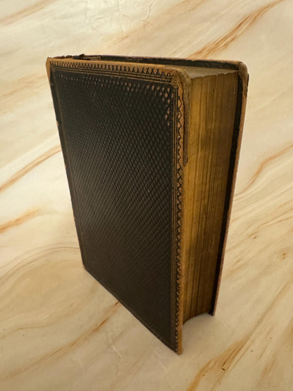 1858 Antique Holy Bible Oxford University Press Victorian Bible - Ref X654