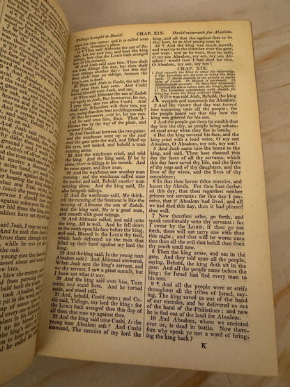 1858 Antique Holy Bible Oxford University Press Victorian Bible - Ref X654