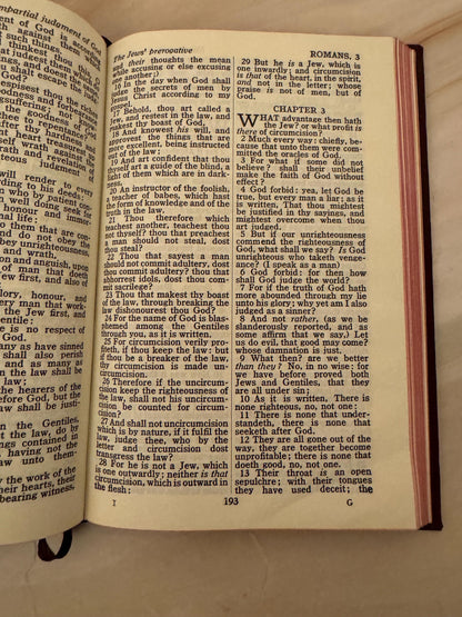 c.1945 Gideons New Testament and Psalms KJV Vintage Bible, Rare Pocket Bible, King James Version - Ref X648
