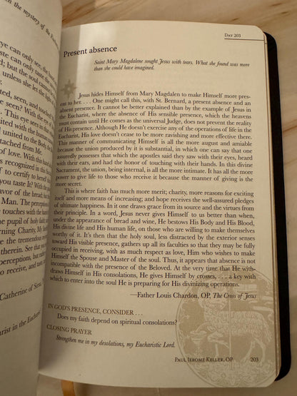 A Year With The Eucharist Catholic Devotional Book, Paul Jerome Keller OP - Ref X649
