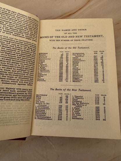 1960 Vintage Illustrated Holy Bible, Cambridge KJV Bible with Colour Plates - Ref X647