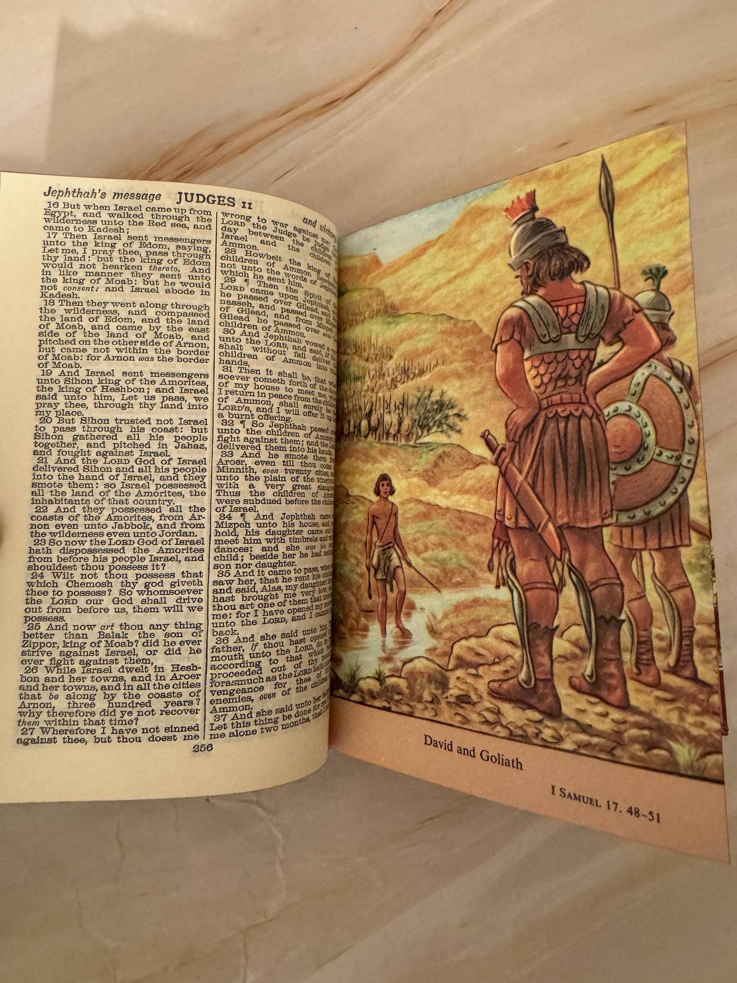 1960 Vintage Illustrated Holy Bible, Cambridge KJV Bible with Colour Plates - Ref X647
