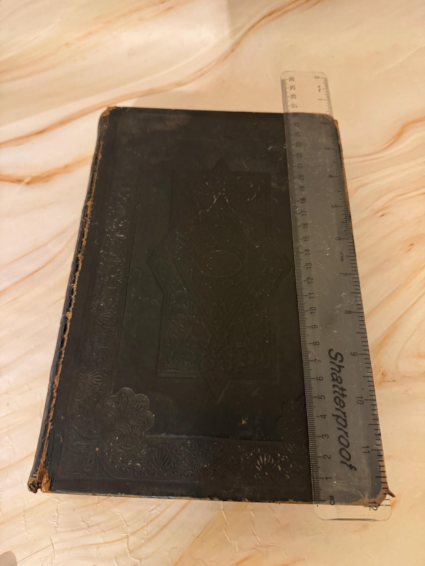 1800s Large Antique Family Bible, King James Version - Ref x464
