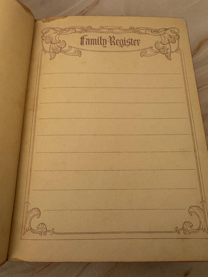 1800s Large Antique Family Bible, King James Version - Ref x464