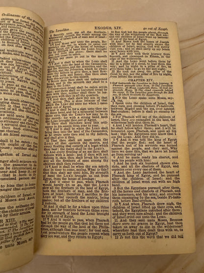 1886 Antique KJV Holy Bible, Oxford King James Bible, Victorian Family Bible - Ref X643