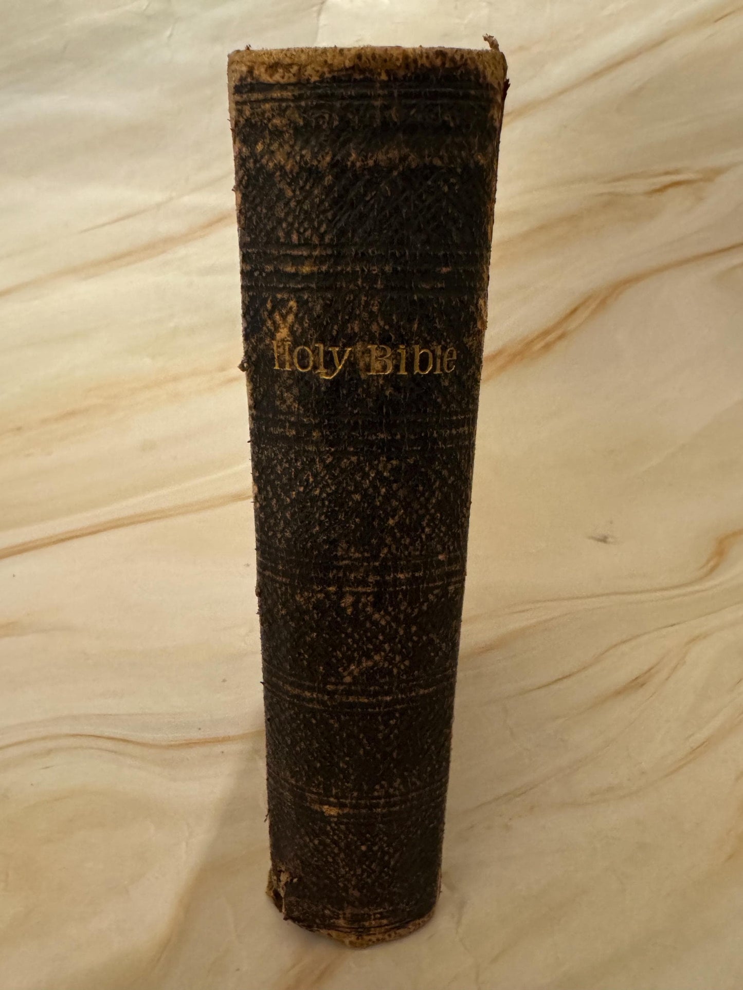 1888 Antique KJV Holy Bible, Victorian King James Bible, British and Foreign Bible Society - Ref X642