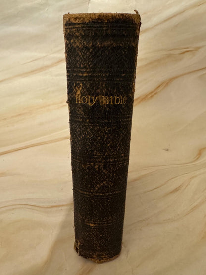 1888 Antique KJV Holy Bible, Victorian King James Bible, British and Foreign Bible Society - Ref X642
