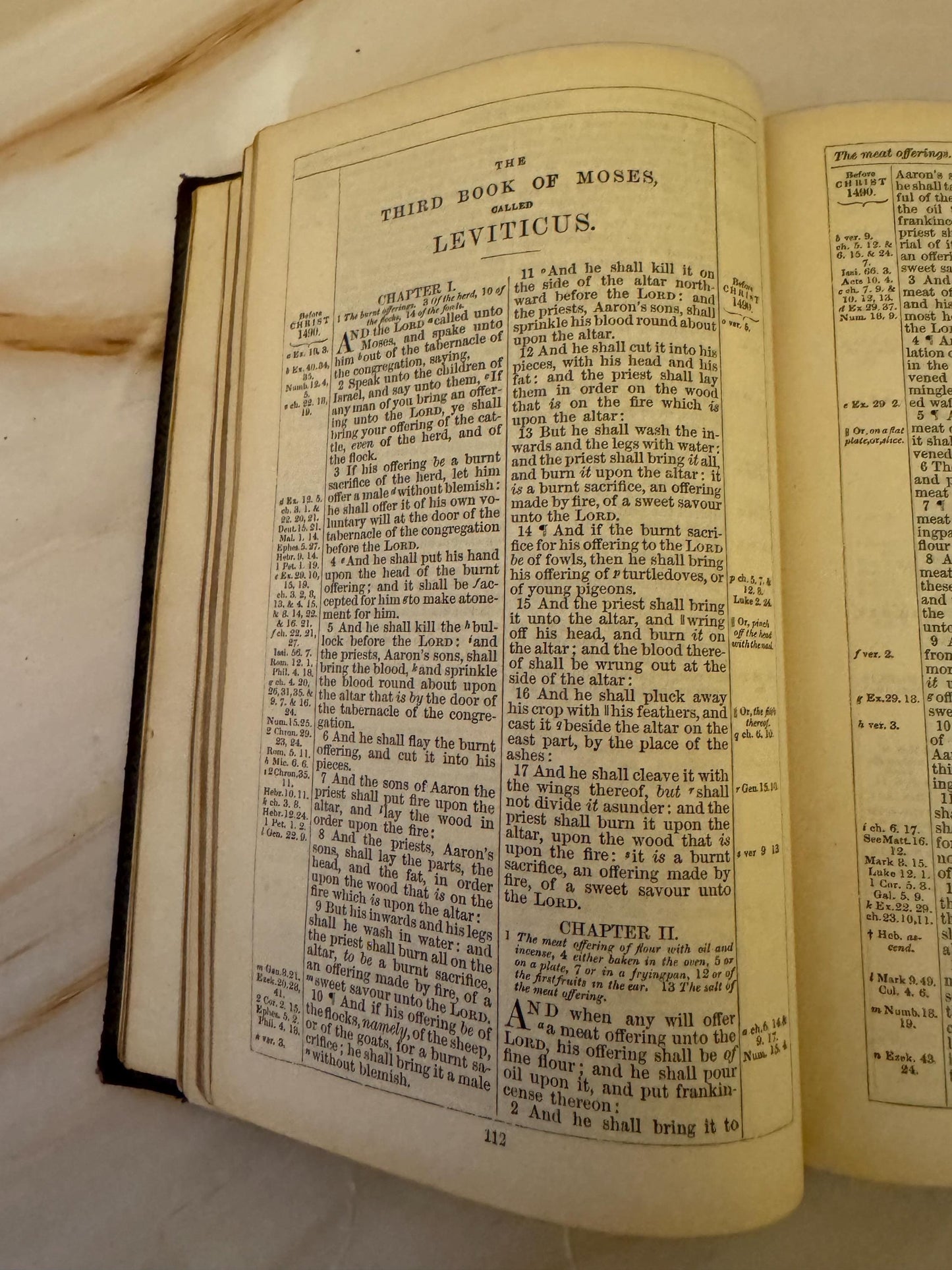 1888 Antique KJV Holy Bible, Victorian King James Bible, British and Foreign Bible Society - Ref X642