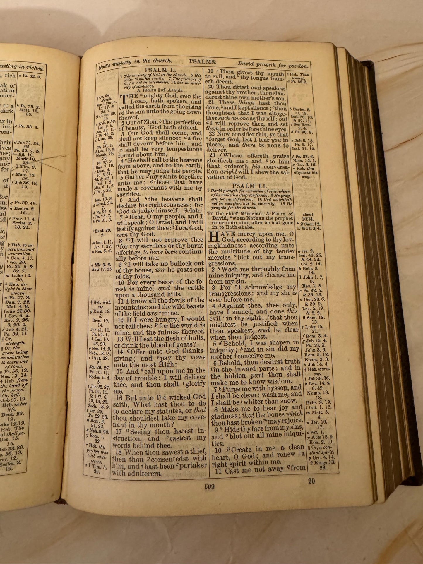 1888 Antique KJV Holy Bible, Victorian King James Bible, British and Foreign Bible Society - Ref X642