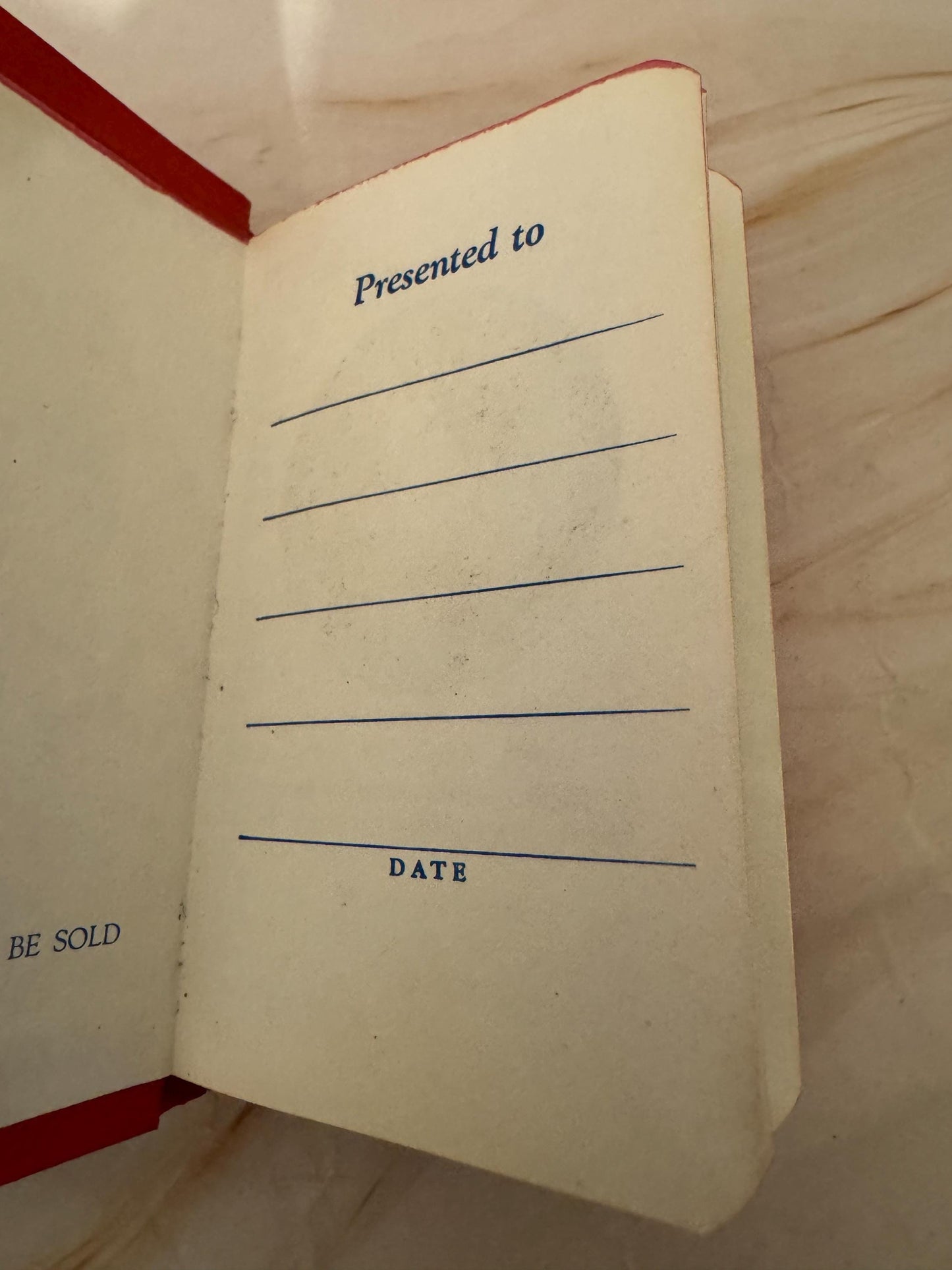 1976 Gideons Red Pocket New Testament, King James Version with Psalms and Proverbs - Ref x638