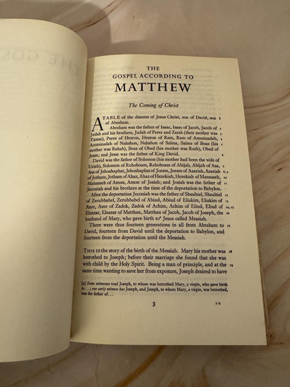 1961 New English Bible New Testament, Vintage NEB Bible Library Edition- Ref x636