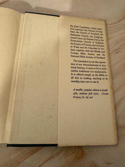 1961 New English Bible New Testament, Vintage NEB Bible Library Edition- Ref x636