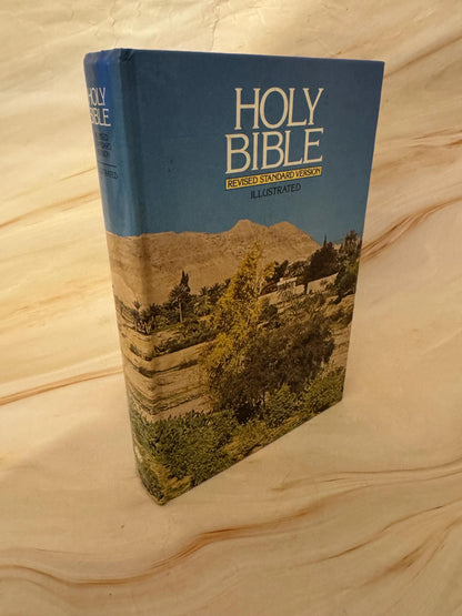 1971 Vintage RSV Holy Bible, Revised Standard Version Illustrated Bible - Ref x635