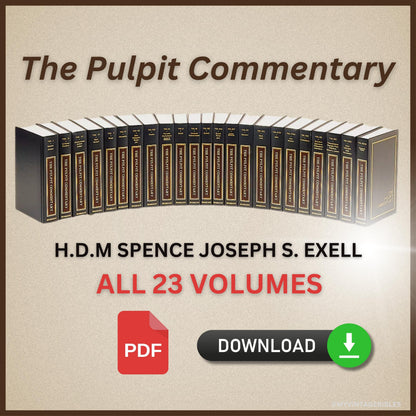 Pulpit Commentary 23 Volumes (PDF Format) | Complete Bible Commentary - Download