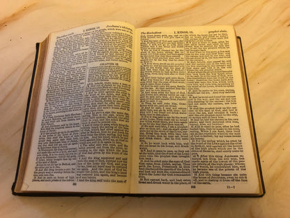 1921 Holy Bible – Antique Christian Bible – Small Pocket Bible - Ref x417