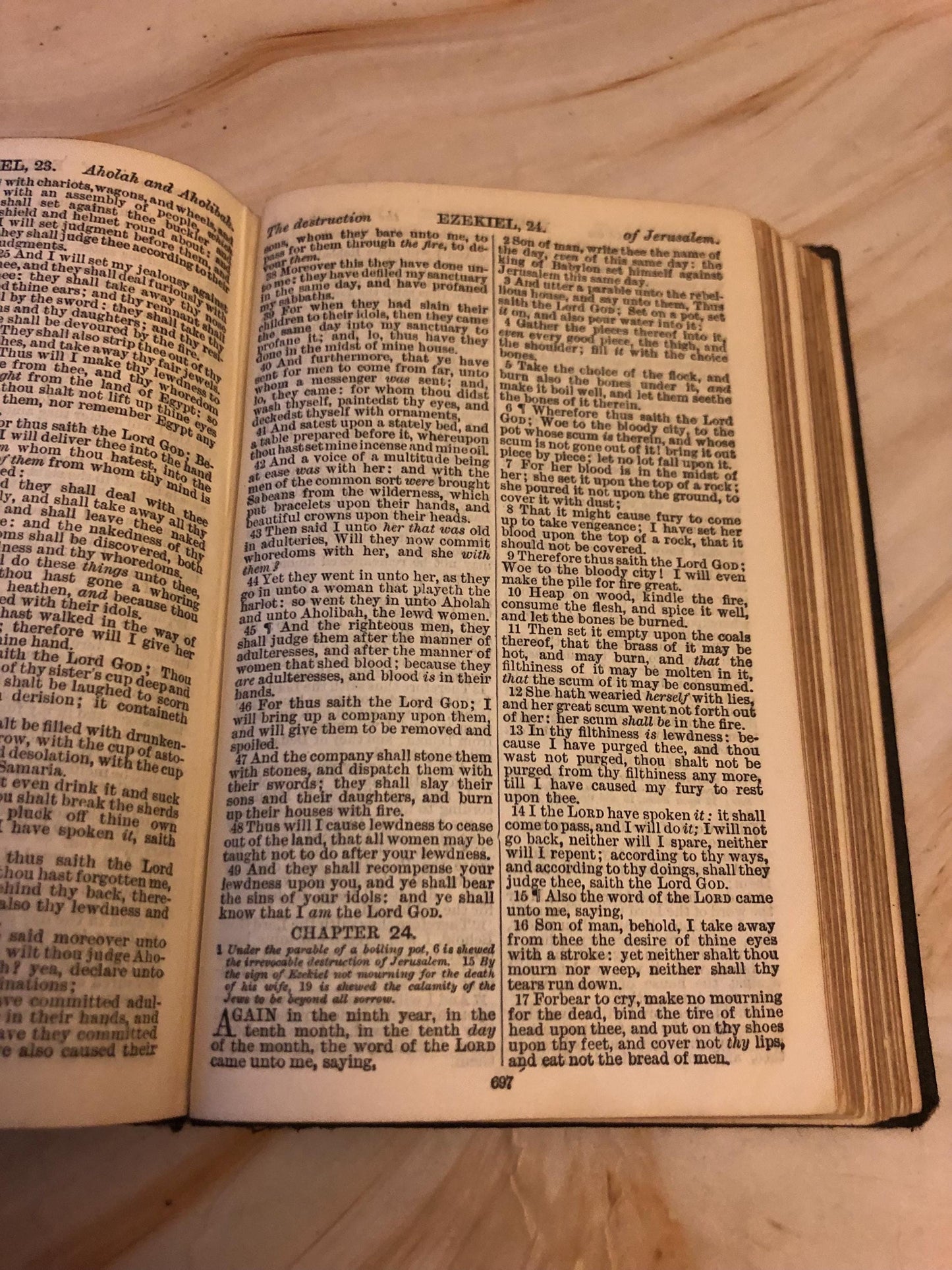 1921 Holy Bible – Antique Christian Bible – Small Pocket Bible - Ref x417