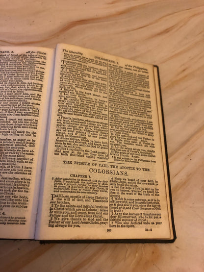 1921 Holy Bible – Antique Christian Bible – Small Pocket Bible - Ref x417