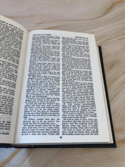 KJV Holy Bible Trinitarian Bible Society Vintage 1980s Edition - (Ref x403)