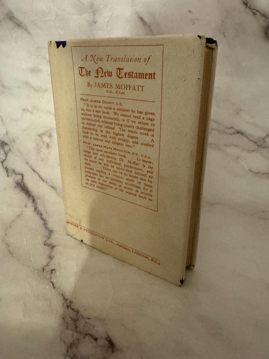 1946 Moffatt New Testament Bible – James Moffatt Translation – Vintage Pocket Bible - Ref X633