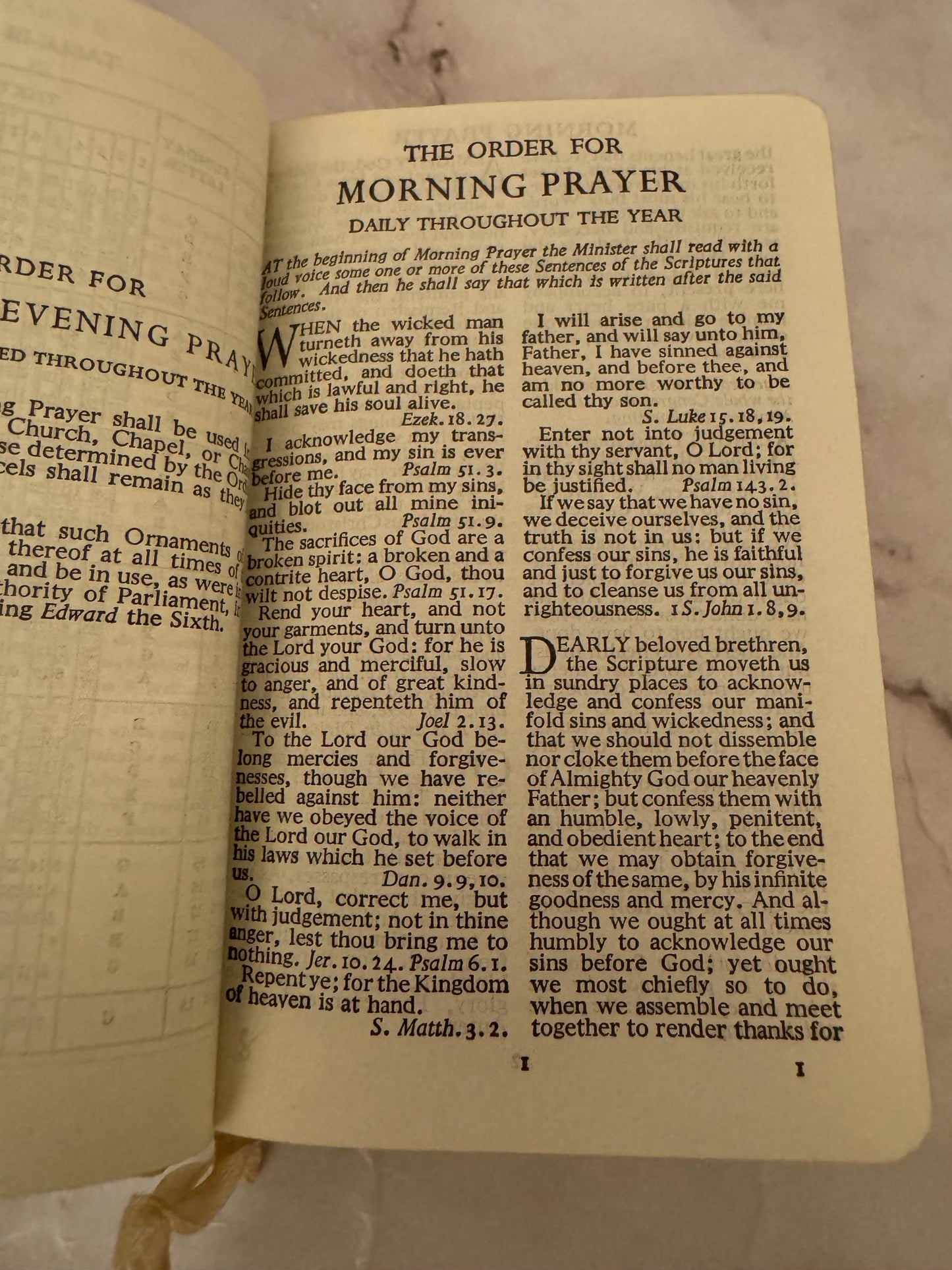 1941 Book of Common Prayer – Church of England Pocket Edition with Case – Vintage Christian Gift - Ref X634