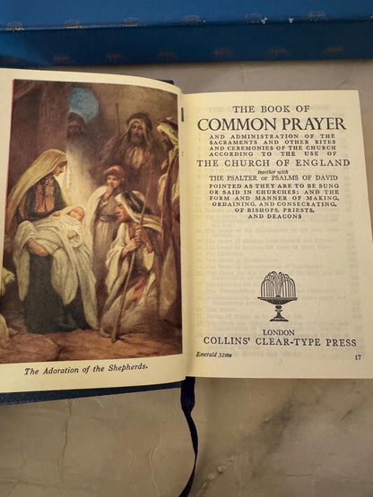 1940 Holy Bible & Common Prayer Set KJV – Leather Bound Boxed Gift- Ref X626