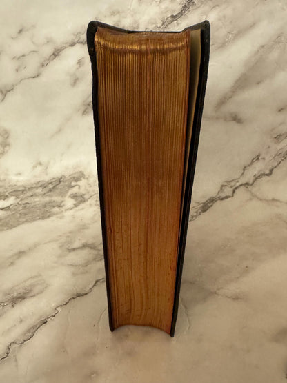1935 Large Family Holy Bible KJV Leather Bound Illustrated Vintage Christian Bible - Ref x624