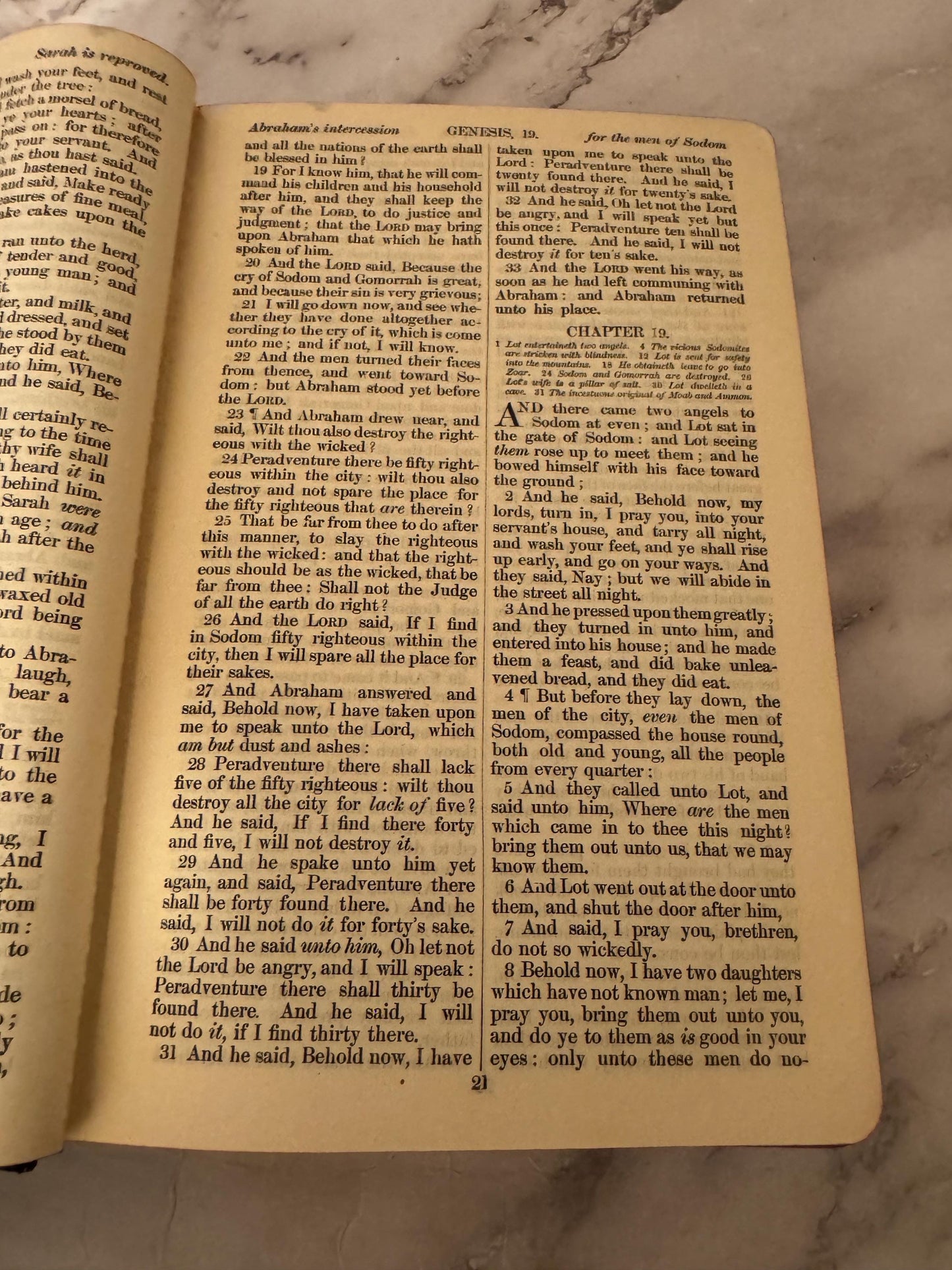 1935 Large Family Holy Bible KJV Leather Bound Illustrated Vintage Christian Bible - Ref x624