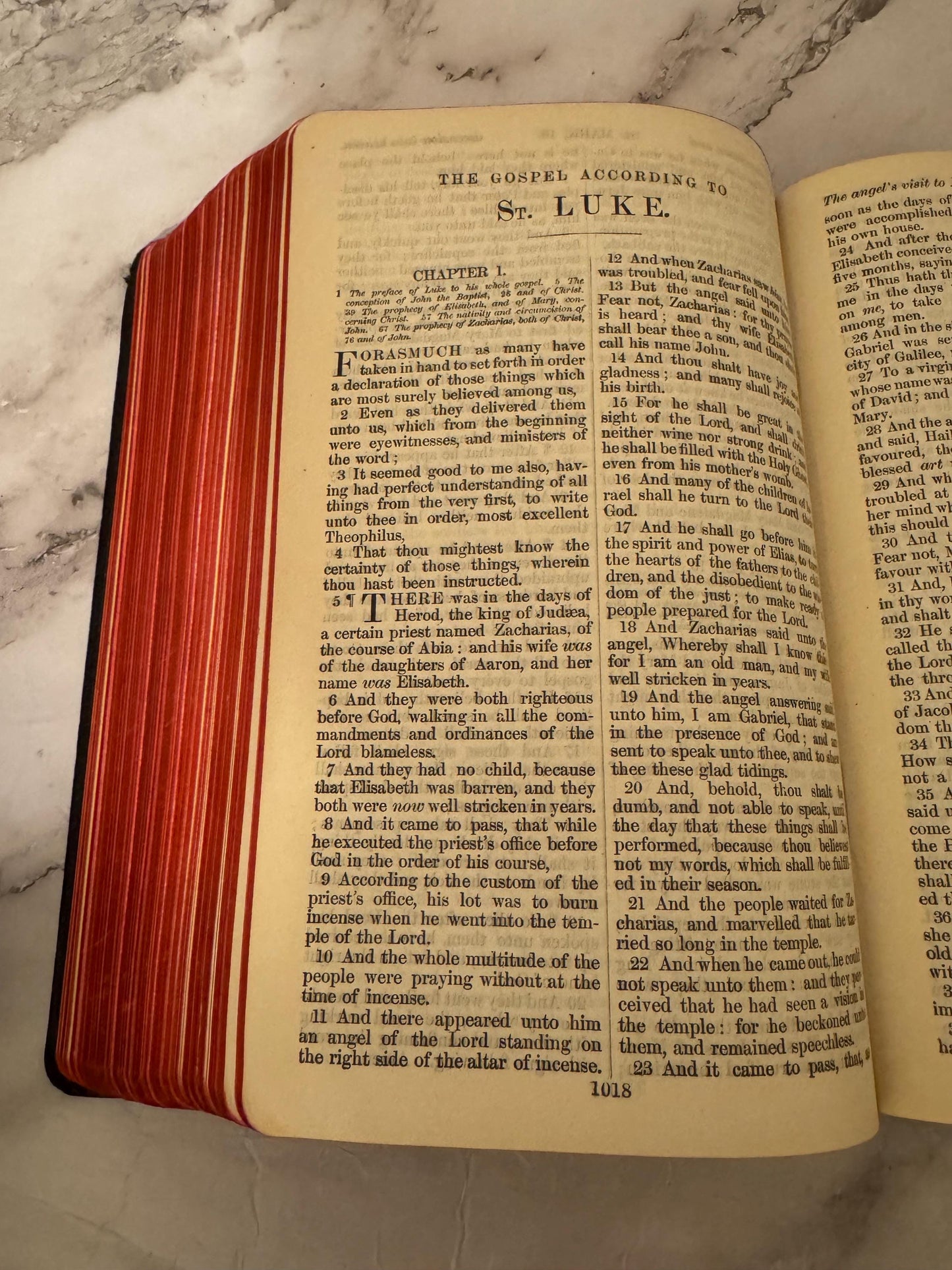 1935 Large Family Holy Bible KJV Leather Bound Illustrated Vintage Christian Bible - Ref x624
