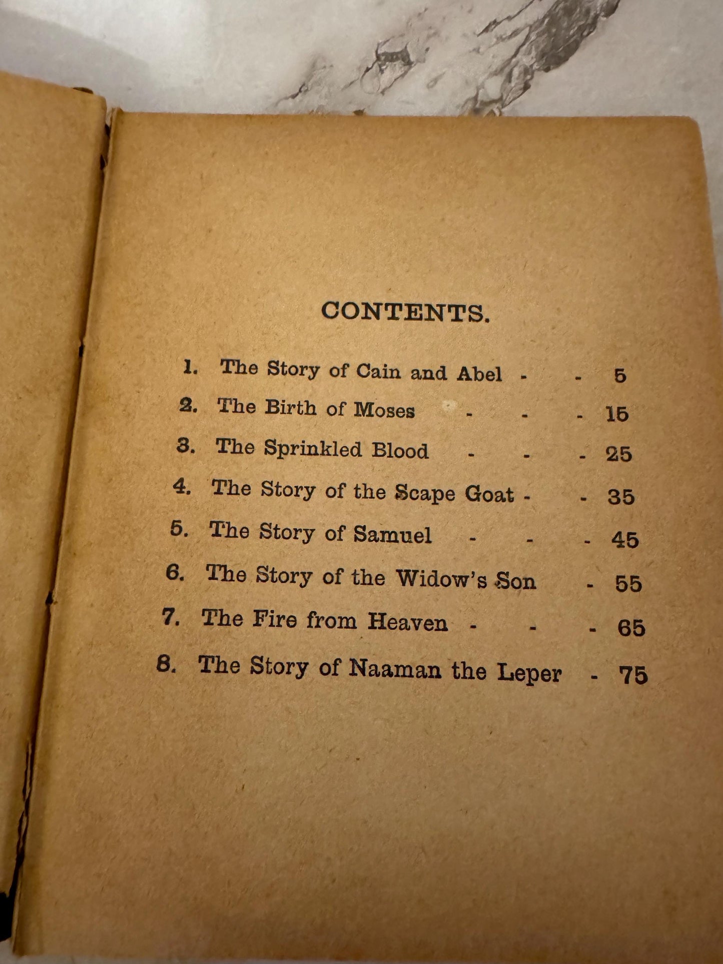 c1900 Antique Bible Stories Book Illustrated Children’s Christian Book - Ref X621