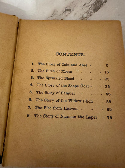c1900 Antique Bible Stories Book Illustrated Children’s Christian Book - Ref X621