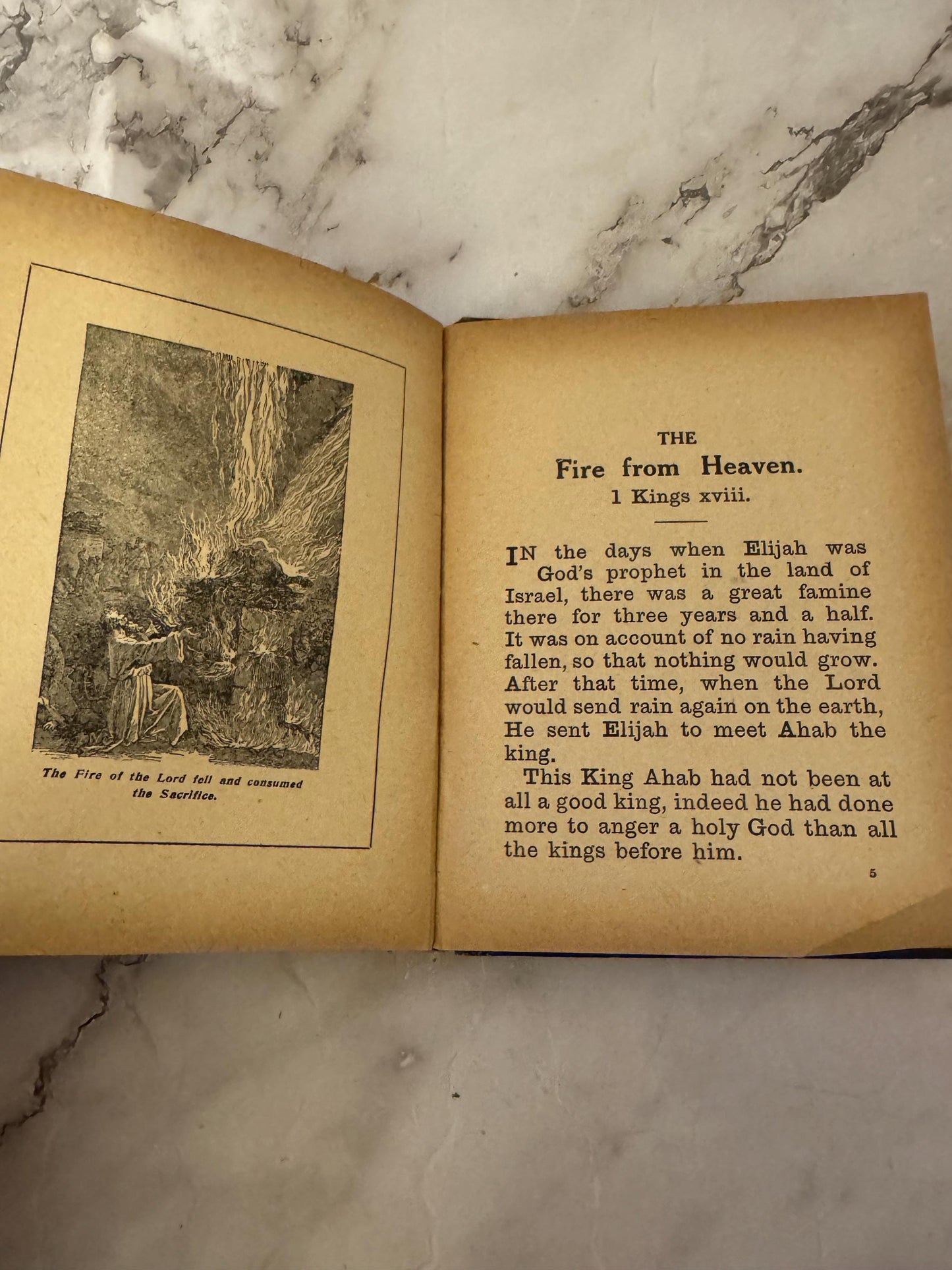 c1900 Antique Bible Stories Book Illustrated Children’s Christian Book - Ref X621