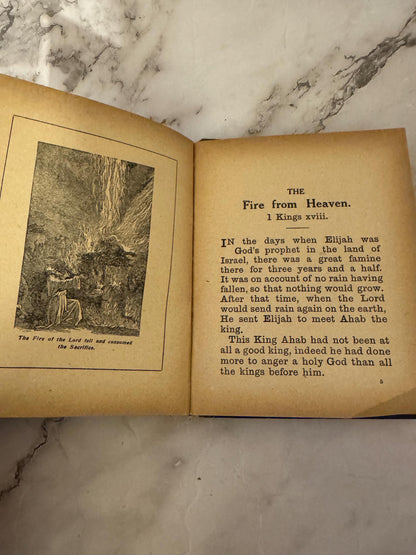 c1900 Antique Bible Stories Book Illustrated Children’s Christian Book - Ref X621