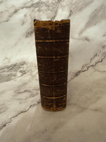 1872 Oxford KJV Holy Bible Leather Bound- Ref X615
