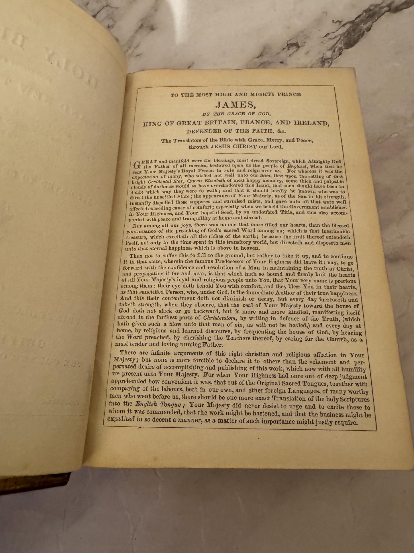 1872 Oxford KJV Holy Bible Leather Bound- Ref X615