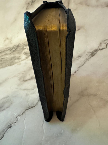 Antique Holy Bible Yapp Binding Early 1900s Leather Bound KJV Vintage Christian Bible Pocket - Ref x613
