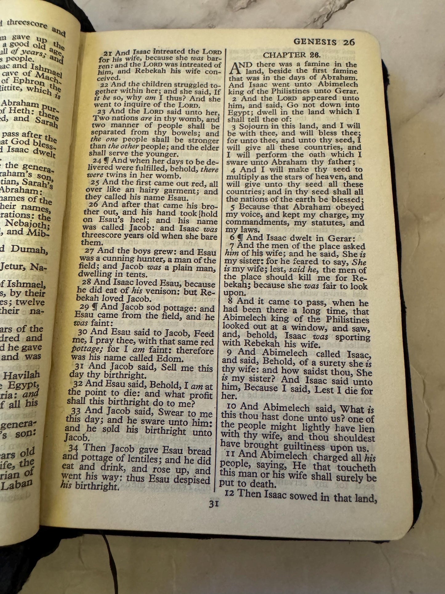 Antique Holy Bible Yapp Binding Early 1900s Leather Bound KJV Vintage Christian Bible Pocket - Ref x613