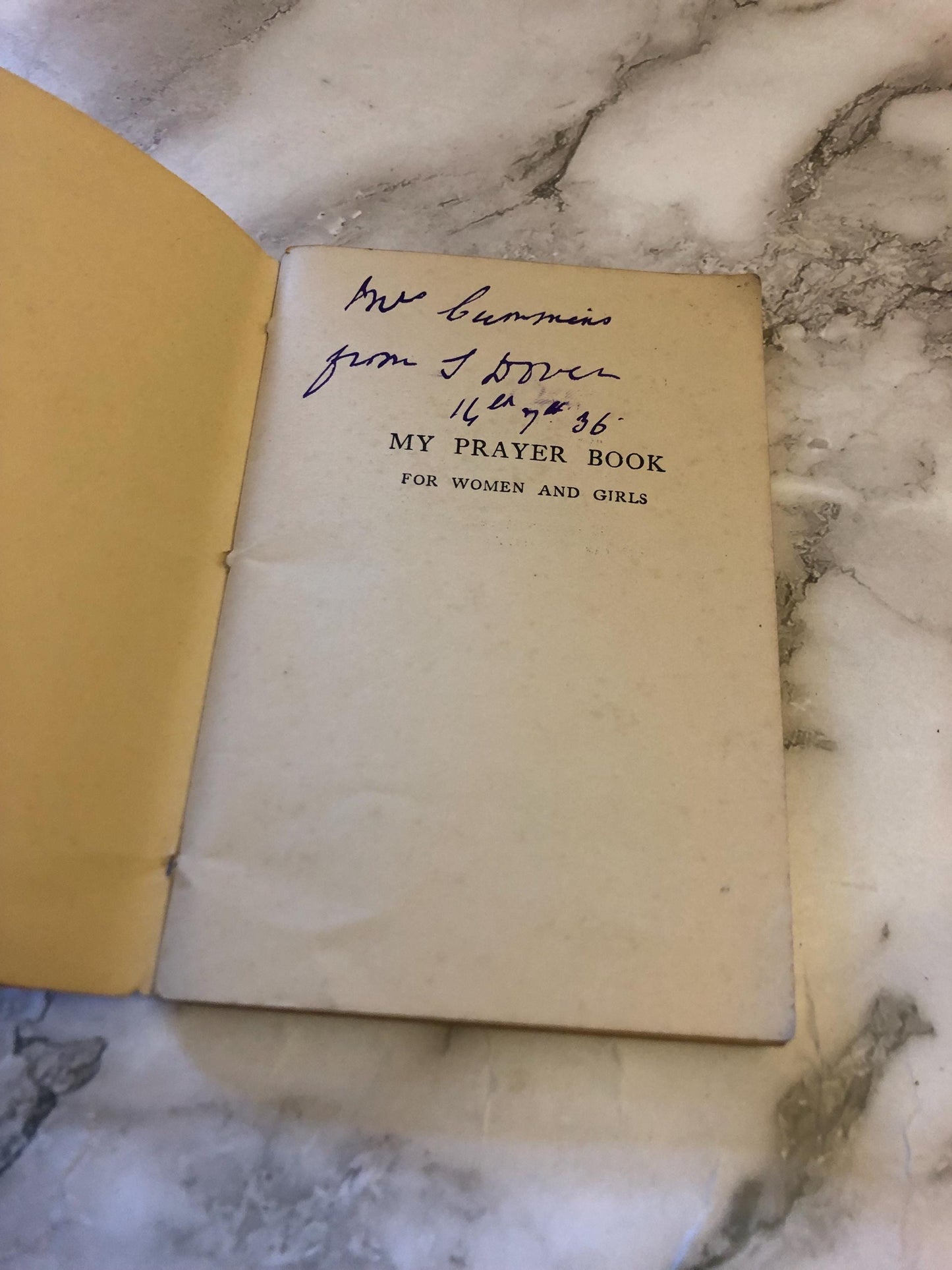 1933 Antique Prayer Book for Women Vintage Christian Prayer Book Gift - (Ref x387)