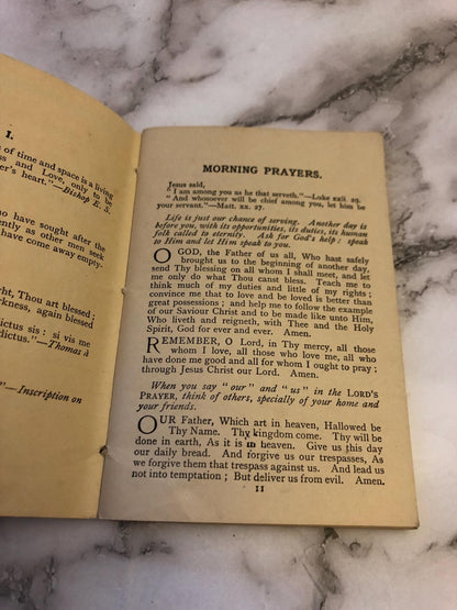 1933 Antique Prayer Book for Women Vintage Christian Prayer Book Gift - (Ref x387)