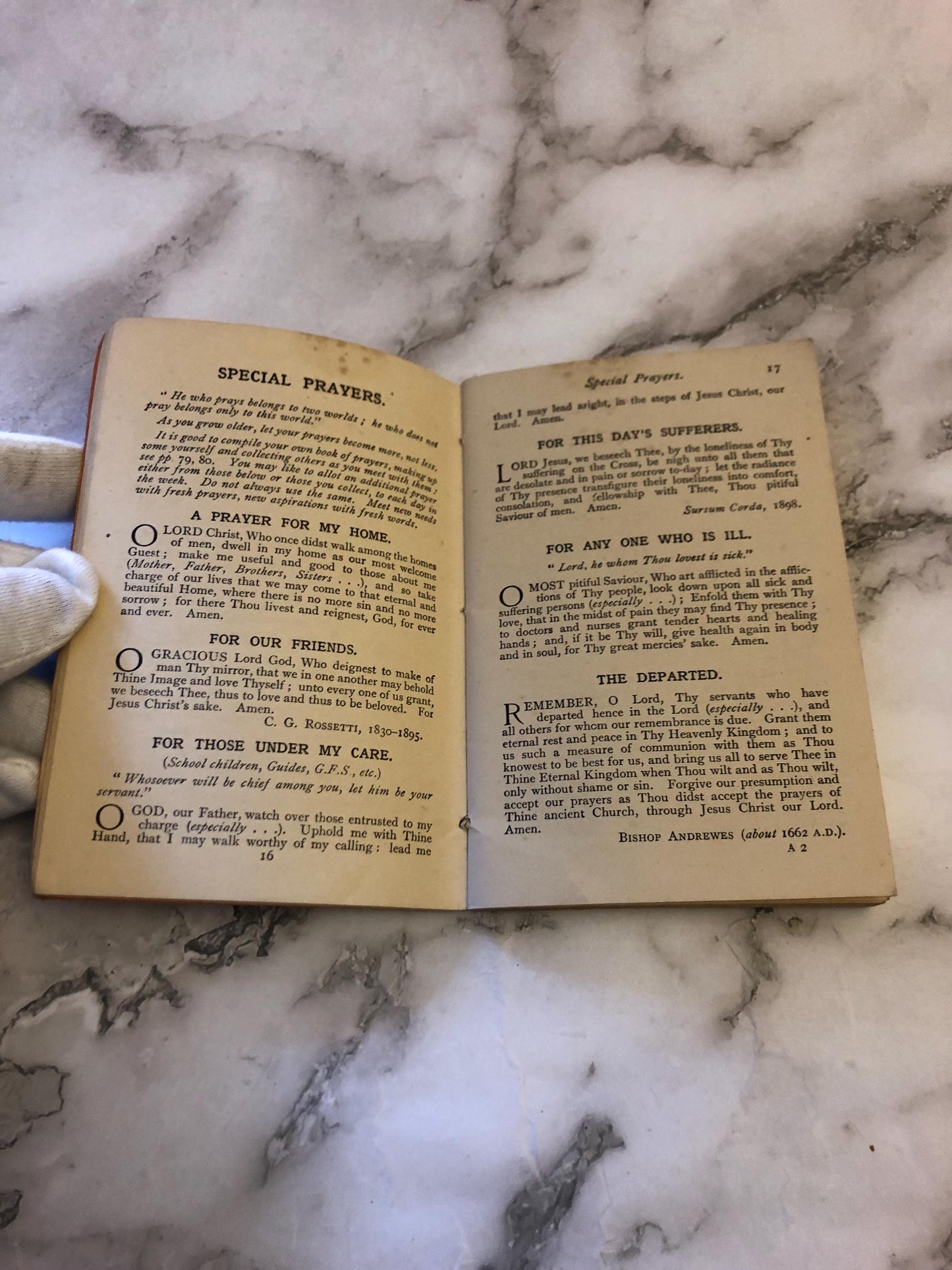 1933 Antique Prayer Book for Women Vintage Christian Prayer Book Gift - (Ref x387)