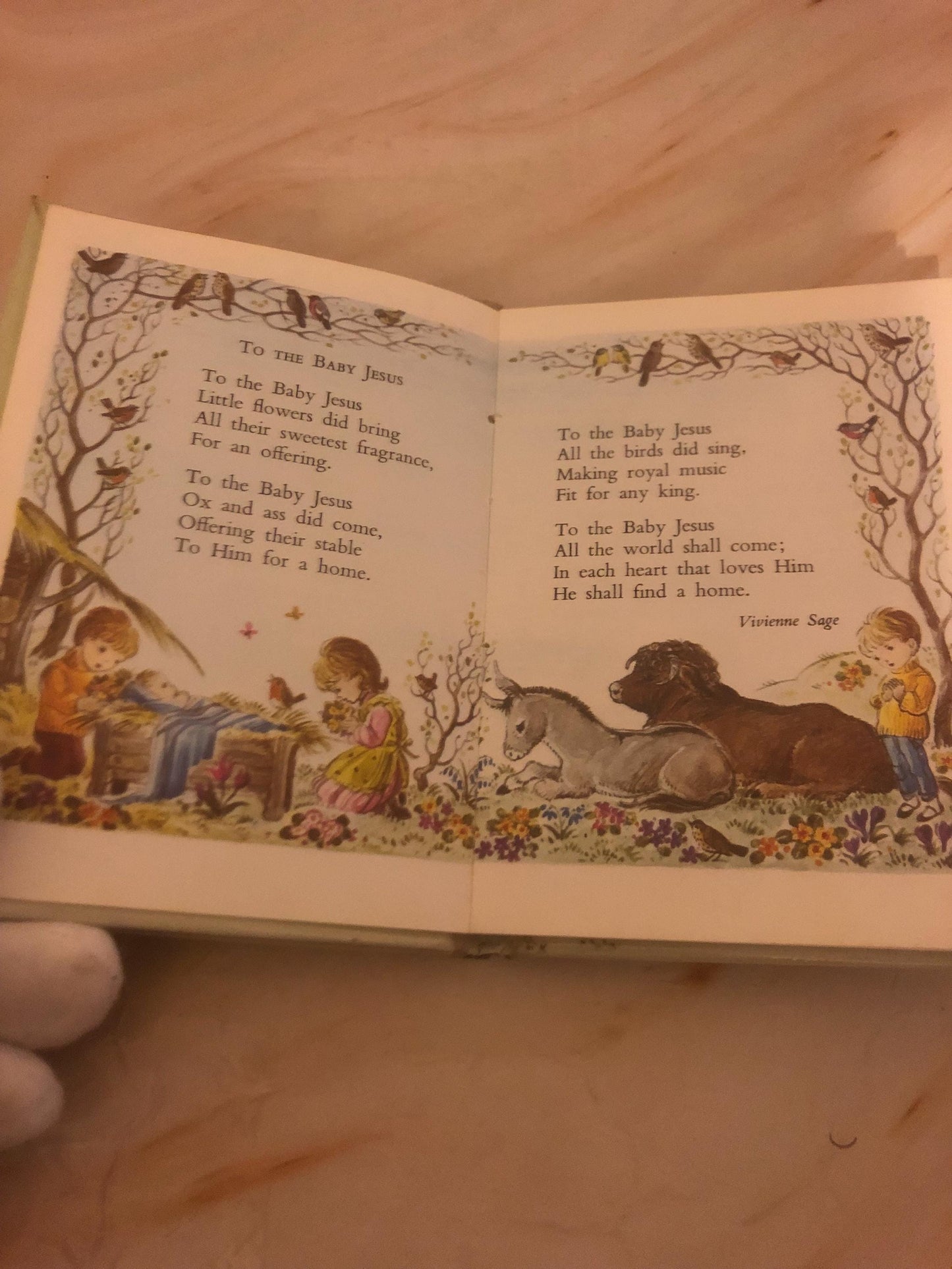 1978 Illustrated Children’s Hymn Book Christian Songs- Ref x488