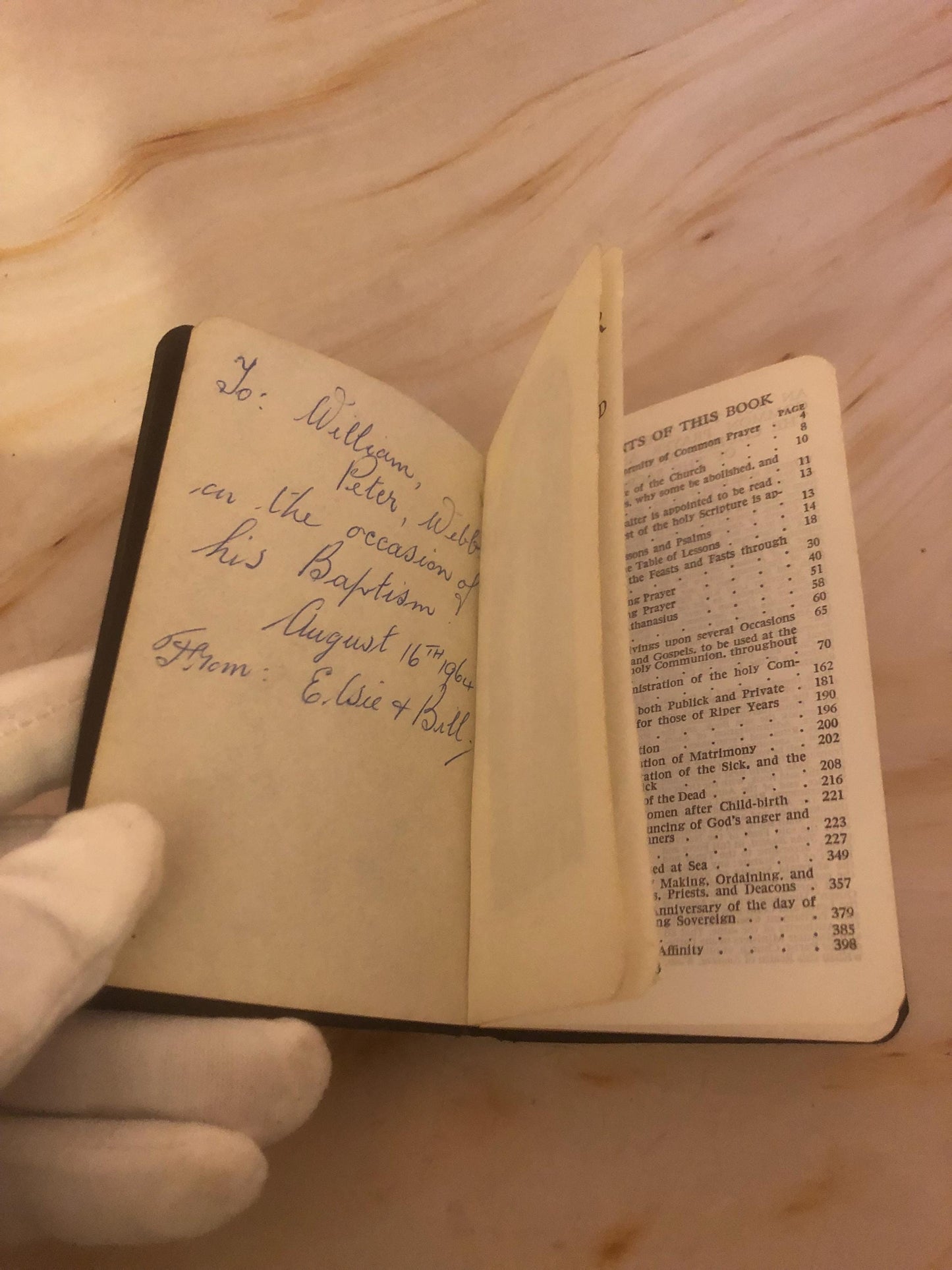 Mini Book of Common Prayer & Hymns – Pocket Size – Vintage Christian Prayer Book - Ref x485