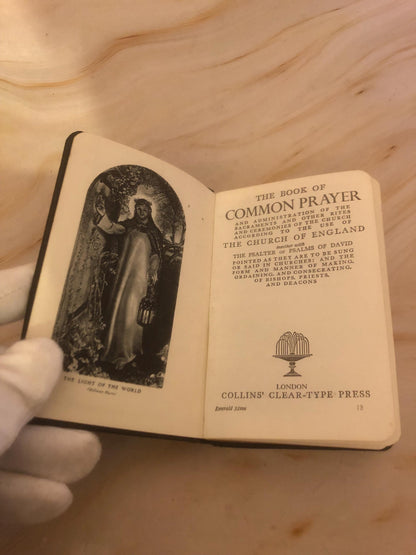 Mini Book of Common Prayer & Hymns – Pocket Size – Vintage Christian Prayer Book - Ref x485