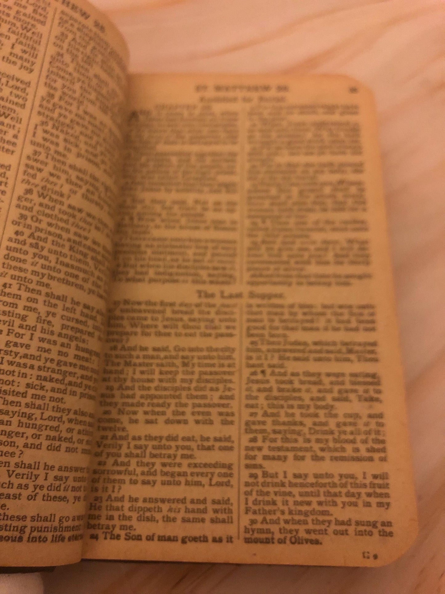1800s Miniature Pocket Bible Daily Portion Edition - Ref x479