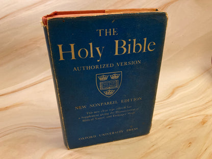 1965 Oxford Holy Bible Nonpareil Edition Compact KJV - (Ref x211)