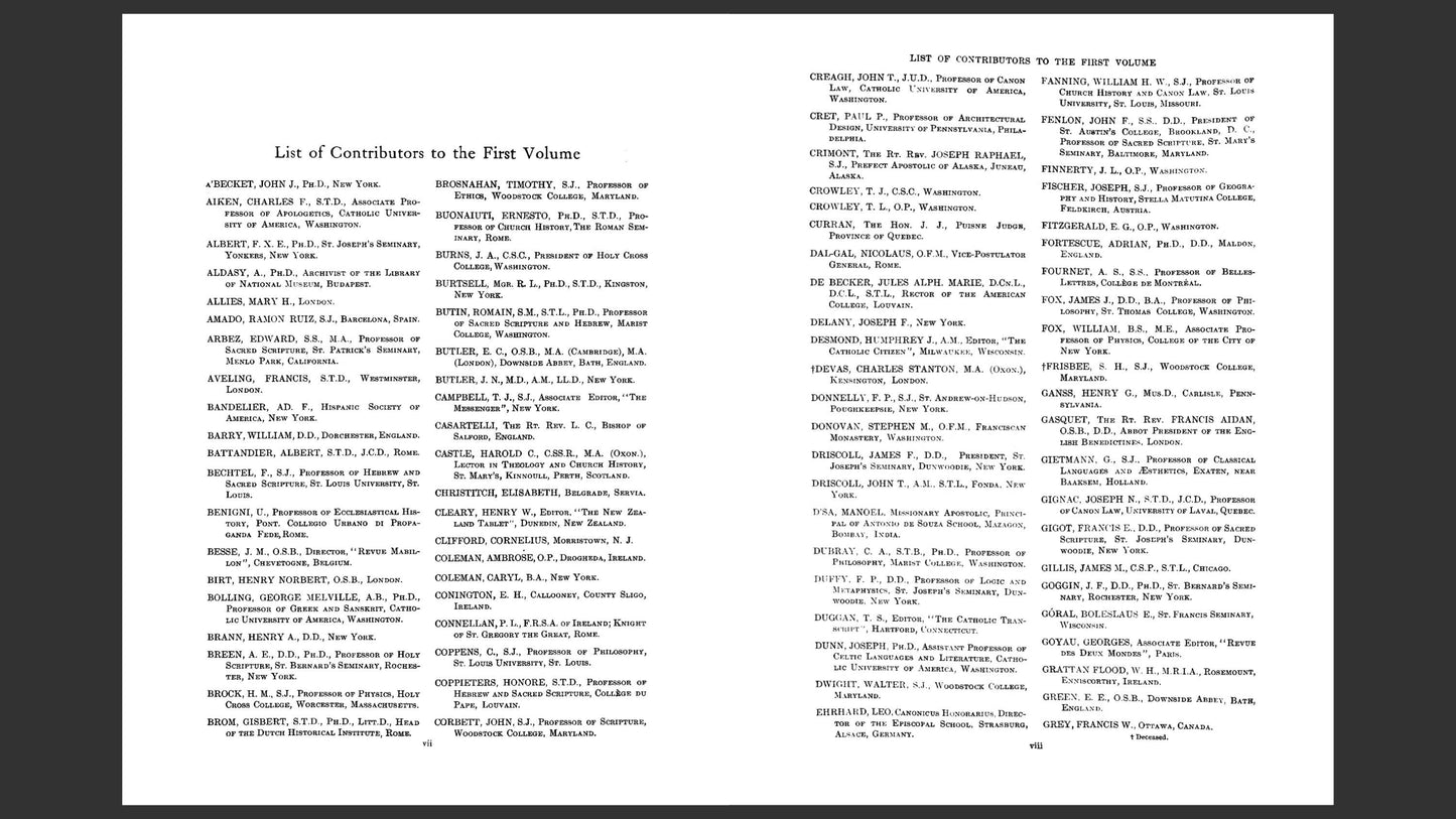 Catholic Encyclopedia (1907–1922) Complete 17 Volumes PDF Download | Original Catholic Church History, Doctrine & Theology