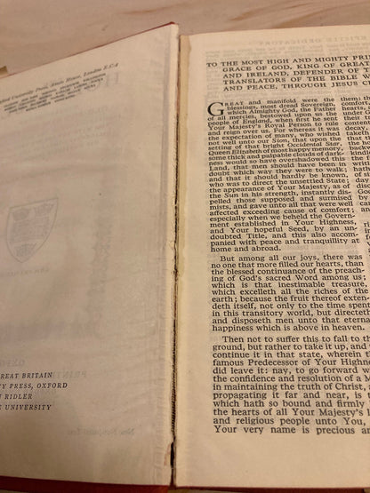 1965 Oxford Holy Bible Nonpareil Edition Compact KJV - (Ref x211)