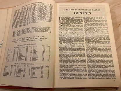 1965 Oxford Holy Bible Nonpareil Edition Compact KJV - (Ref x211)